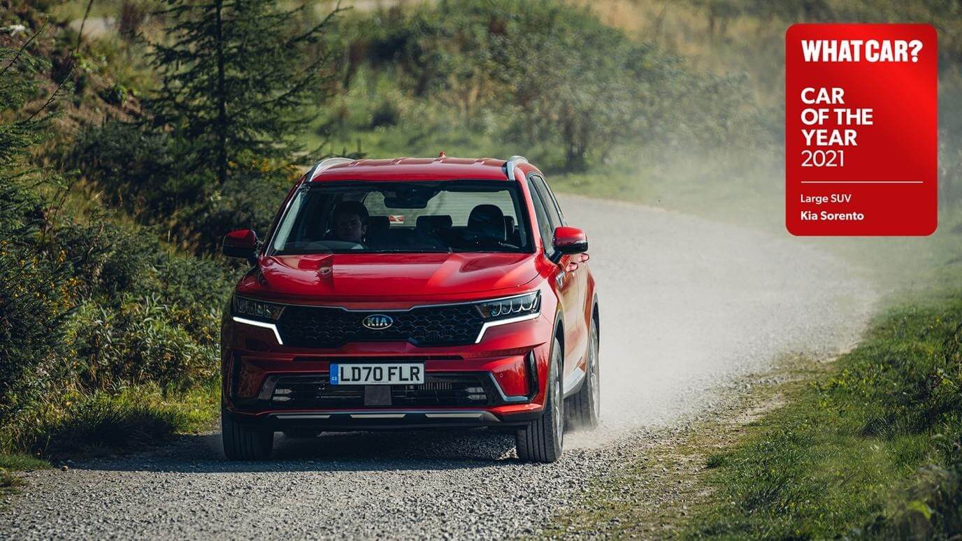 Новый Kia Sorento удостоен звания «Полноразмерный кроссовер 2021 года» по версии журнала What Car?
